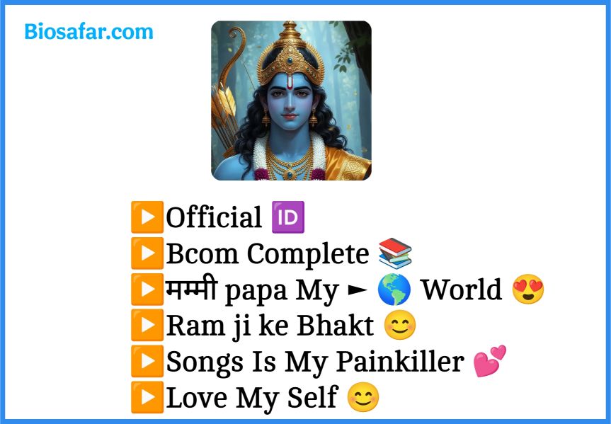 Jay Shree Ram Bio For Instagram 