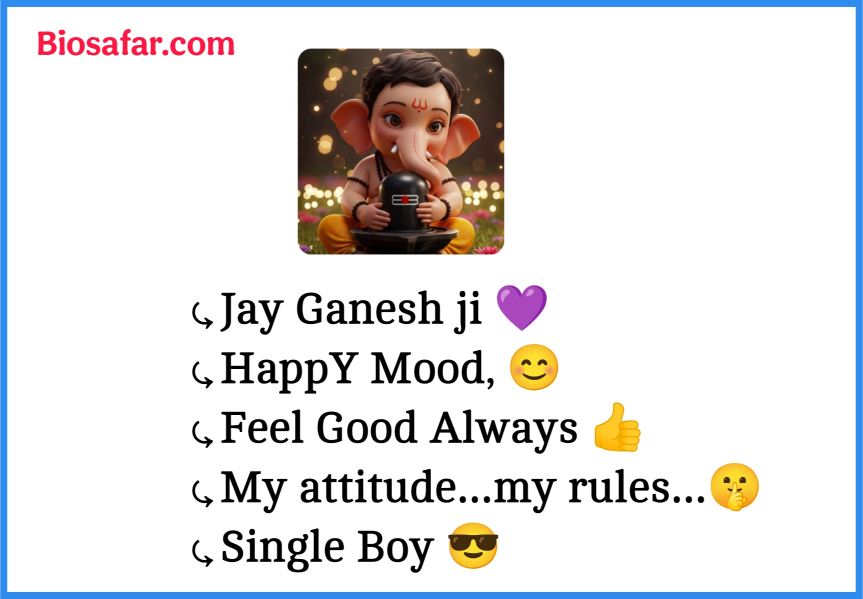 Ganpati Bappa Bio For Instagram 