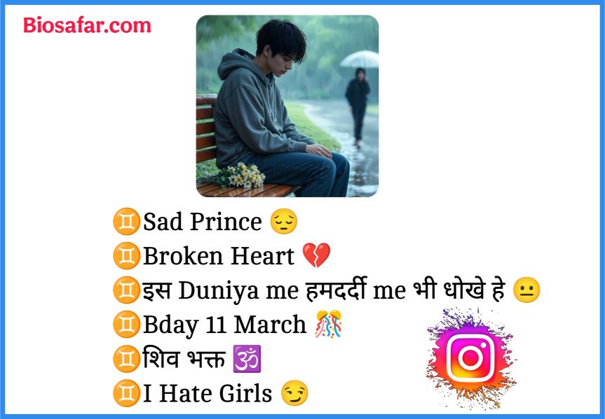 Sad Bio For Instagram 