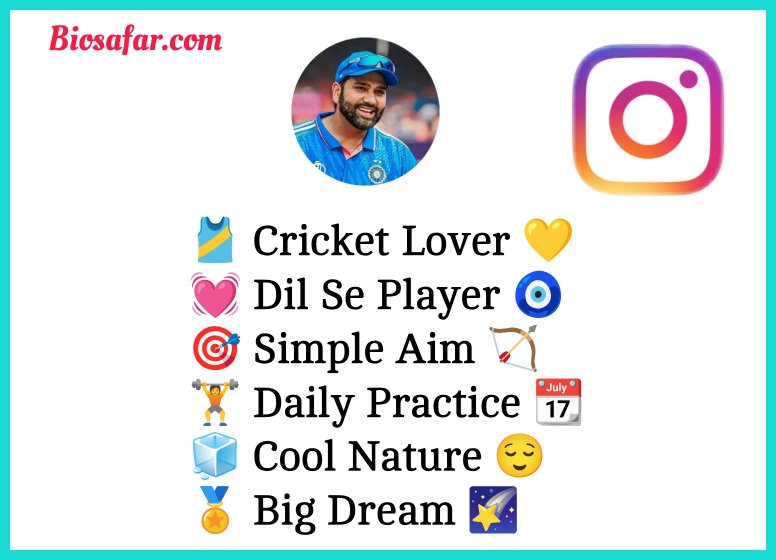 Instagram Bio For Cricket Lovers