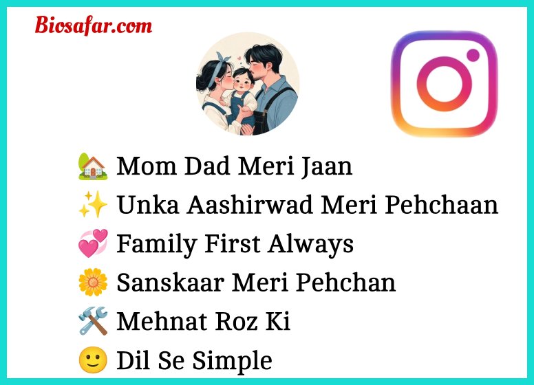 Instagram Bio Mom Dad lover