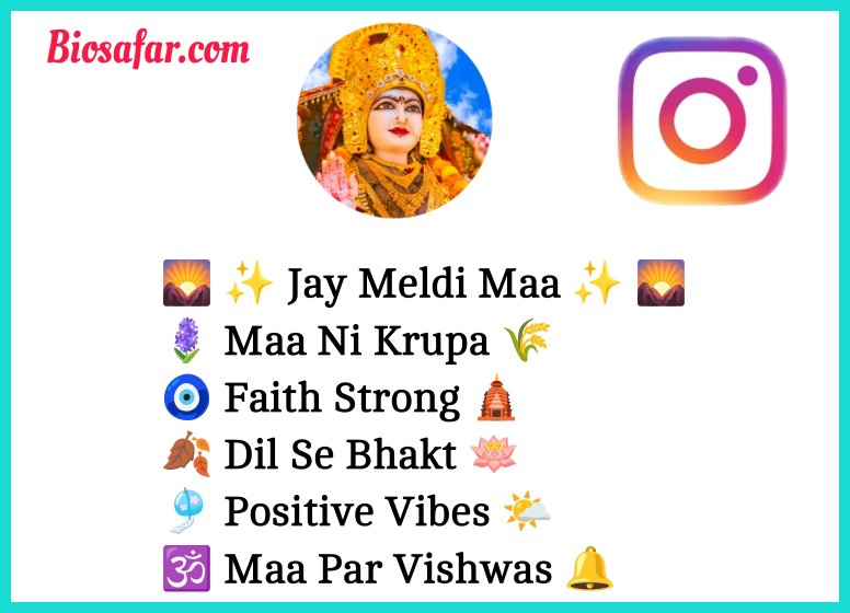 Maa Meldi Bio For Instagram
